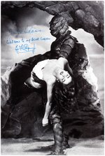 "CREATURE FROM THE BLACK LAGOON" DOUBLE-SIGNED PHOTO.