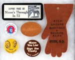 McGOVERN: LIBERATED LADIES, SUNOCO JUGATE, TWO LEATHER ITEMS, TWO ANTI-NIXON.