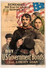 WORLD WAR I SECOND & THIRD LIBERTY LOAN POSTER PAIR.