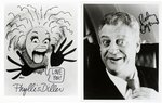 TV & COMEDY PERSONALITIES SIGNED PHOTO LOT - O'CONNOR/STAPLETON/PHYLLIS DILLER/RODNEY DANGERFIELD.