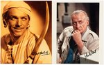 HOLLYWOOD LEGENDS SIGNED PHOTO LOT - STEWART/DOUGLAS/BACALL/FAIRBANKS/SCOTT.