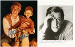 HOLLYWOOD ACTORS SIGNED PHOTO LOT - CAINE/LANDAU/DAFOE/SUTHERLAND/IRONS/NIELSEN.