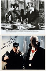 HOLLYWOOD ACTORS SIGNED PHOTO LOT - CAINE/LANDAU/DAFOE/SUTHERLAND/IRONS/NIELSEN.