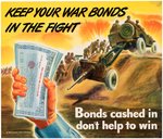 WORLD WAR II WAR BOND PROMOTIONAL POSTER PAIR.