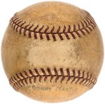 1939 PHILADELPHIA ATHLETICS TEAM-SIGNED BASEBALL WITH RARE HARRY O'NEILL SIGNATURE.