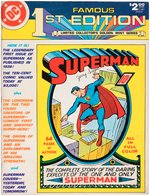 "SUPERMAN - FAMOUS 1st EDITION" COMIC BOOK REPRINT SIGNED BY JERRY SIEGEL & JOE SHUSTER.