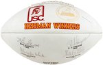 "HEISMAN WINNERS" MULTI-SIGNED FOOTBALL.