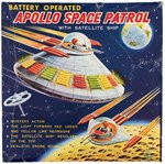 TPS "APOLLO SPACE PATROL X-7" BOXED BATTERY-OPERATED SPACESHIP.