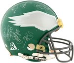 PHILADELPHIA EAGLES 1992 TEAM-SIGNED FOOTBALL HELMET.