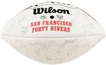 SAN FRANCISCO 49ERS TEAM-SIGNED SUPER BOWL XXIX FOOTBALL.