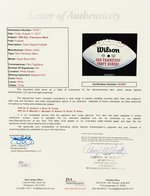 SAN FRANCISCO 49ERS TEAM-SIGNED SUPER BOWL XXIX FOOTBALL.