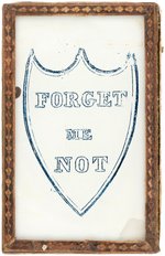 "JOHN Q. ADAMS/FORGET ME NOT" RARE COMMEMORATIVE PATCH BOX C. 1848.