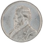 HAYES SCARCE  MEDAL DeWITT 1876-9 IN LUSTROUS WHITE METAL.