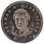 TILDEN MEDAL  RARITY ONLY ONE OF SIX STRUCK IN SILVER METAL DeWITT 1876-10.