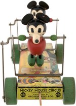 "MICKEY MOUSE CIRCUS" RARE PULL TOY.