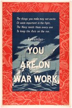 WORLD WAR II ENGLISH NAVY PRODUCTION & WAR SAVINGS POSTER PAIR.