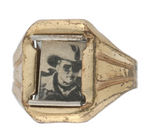 LONE RANGER ARMY AIR CORPS RING FROM KIX CEREAL WITH ONE ORIGINAL PHOTO.