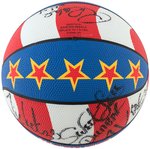 HARLEM GLOBETROTTERS TEAM-SIGNED BASKETBALL.