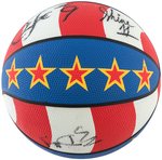 HARLEM GLOBETROTTERS TEAM-SIGNED BASKETBALL.