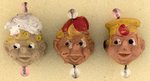 KELLOGG'S RICE KRISPIES SNAP, CRACKLE & POP MOVEABLE FACES RING SET.