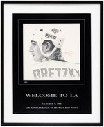 WAYNE GRETZKY SIGNED & FRAMED LOS ANGELES KINGS PRINT.