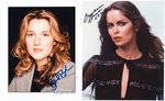 JAMES BOND ROGER MOORE ERA SIGNED PHOTO LOT - BROCCOLI/BACH/WALKEN/EASTON.