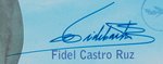 FIDEL CASTRO SIGNED CUBAN AWARD CERTIFICATE.