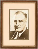 "FRANKLIN D. ROOSEVELT" SIGNED PHOTO ILLUSTRATION.