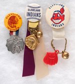 CLEVELAND INDIANS 3 TEAM NAME MUCHINSKY BOOK PHOTO PLATE BUTTONS.