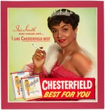 MISS HARLEM IRIS SMITH CHESTERFIELD CIGARETTES ADVERTISING SIGN.