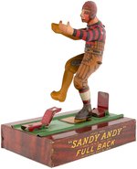 "'SANDY ANDY' FULL BACK" EARLY FOOTBALL TOY.