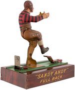 "'SANDY ANDY' FULL BACK" EARLY FOOTBALL TOY.