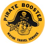 "WAYNE TRAVEL SERVICE/PIRATE BOOSTER" MUCHINSKY COLLECTION BOOK UNLISTED BUTTON.