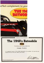 "1940's COMIC BOOK BATMOBILE" BOXED DANBURY REPLICA.