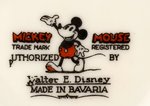 MICKEY MOUSE & CLARABELLE COW BAVARIAN CHINA ALPHABET DISH.