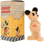 "WALT DISNEY'S MICKEY MOUSE MODELED IN SOAP" BOXED FIGURAL SOAP.