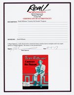 "HANK WILLIAMS' COUNTRY HIT PARADE" SIGNED SONG FOLIO.