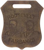 PAIR OF ROOSEVELT/FAIRBANKS AND PARKER/DAVIS JUGATE WATCH FOBS.