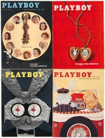 "PLAYBOY" 1957 FULL YEAR MAGAZINE SET.
