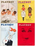 "PLAYBOY" 1958 FULL YEAR MAGAZINE SET.