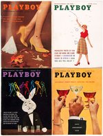 "PLAYBOY" 1958 FULL YEAR MAGAZINE SET.