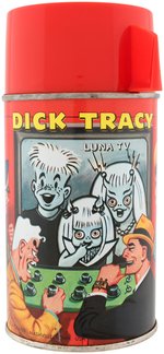 "DICK TRACY" METAL LUNCHBOX WITH THERMOS.