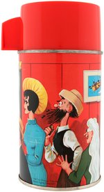 "DICK TRACY" METAL LUNCHBOX WITH THERMOS.