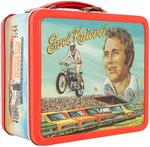 "EVEL KNIEVEL" METAL LUNCHBOX WITH THERMOS.