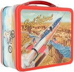 "EVEL KNIEVEL" METAL LUNCHBOX WITH THERMOS.