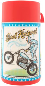 "EVEL KNIEVEL" METAL LUNCHBOX WITH THERMOS.