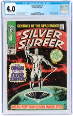 SILVER SURFER VOLUME 1 ISSUES #2, 3, 5-18 NEAR COMPLETE RUN AND ISSUE#1 CGC 4.0 VG.