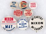NIXON GROUP OF 12 COATTAIL BUTTONS MOST FROM 1960.