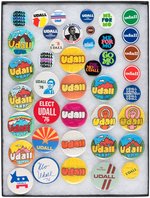 COLLECTION OF 41 MO UDALL BUTTONS FROM 1976  INCLUDING MANY HAND COLORED EXAMPLES.