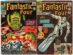 FANTASTIC FOUR #49 AND #50 PAIR FEATURING THE SILVER SURFER.